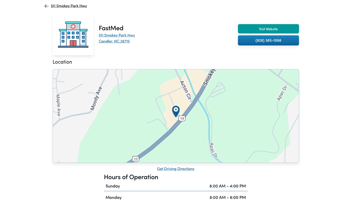 Step 3: Book online, Call, or Walk-in for care
