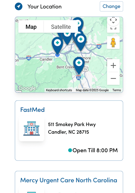 Step 2: Select the Clinic you prefer